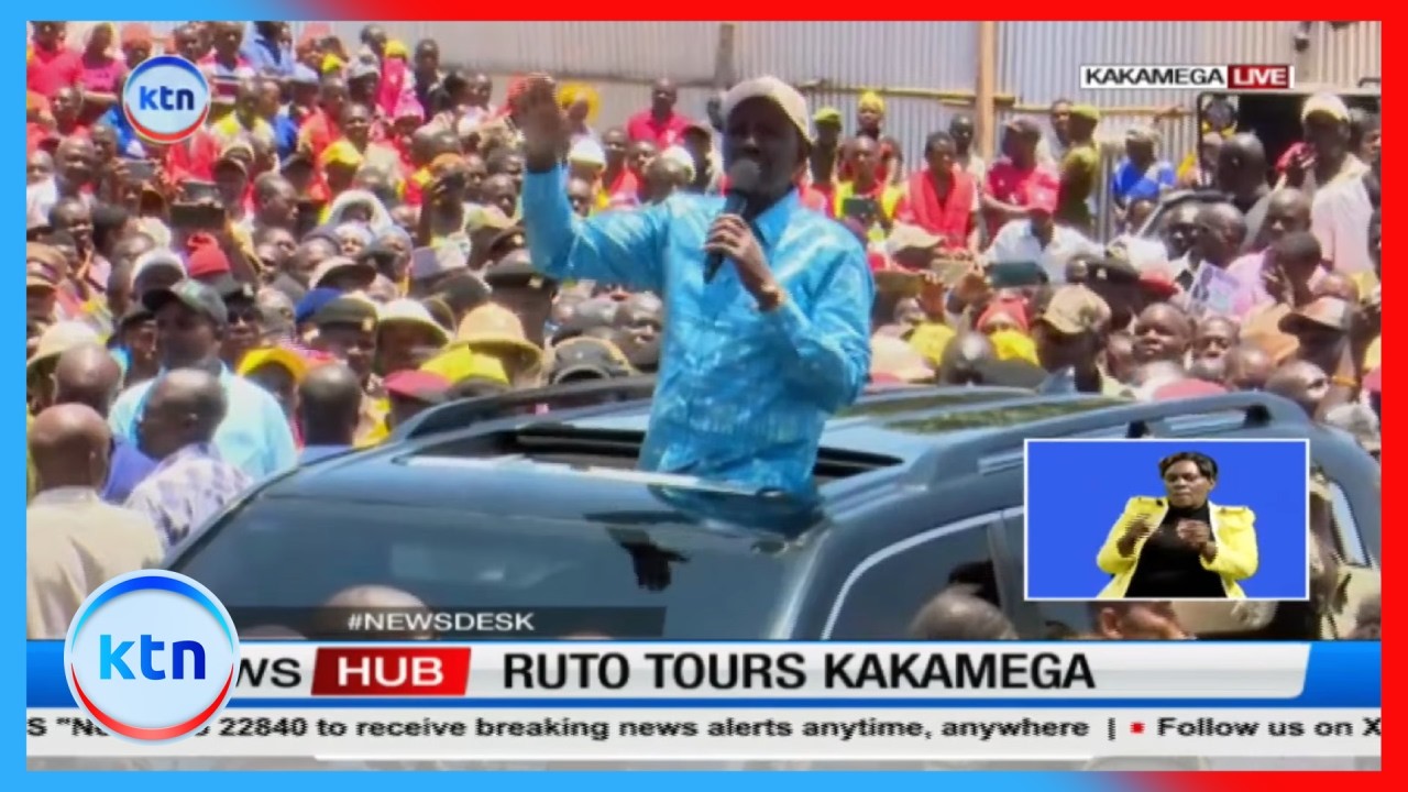 President William Ruto kicks off four-day development tour in western region