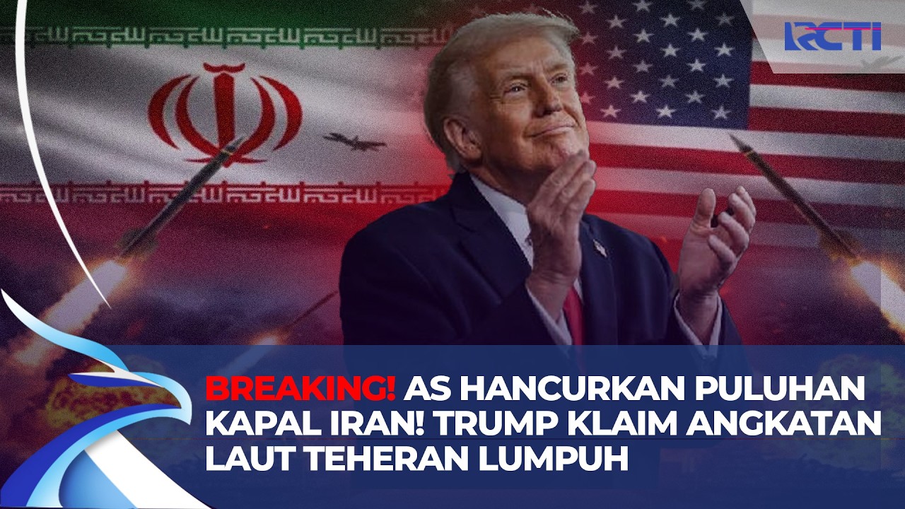 Perang Memanas! AS Gempur Armada Laut Iran, Trump Sebut Kekuatan Teheran Lumpuh