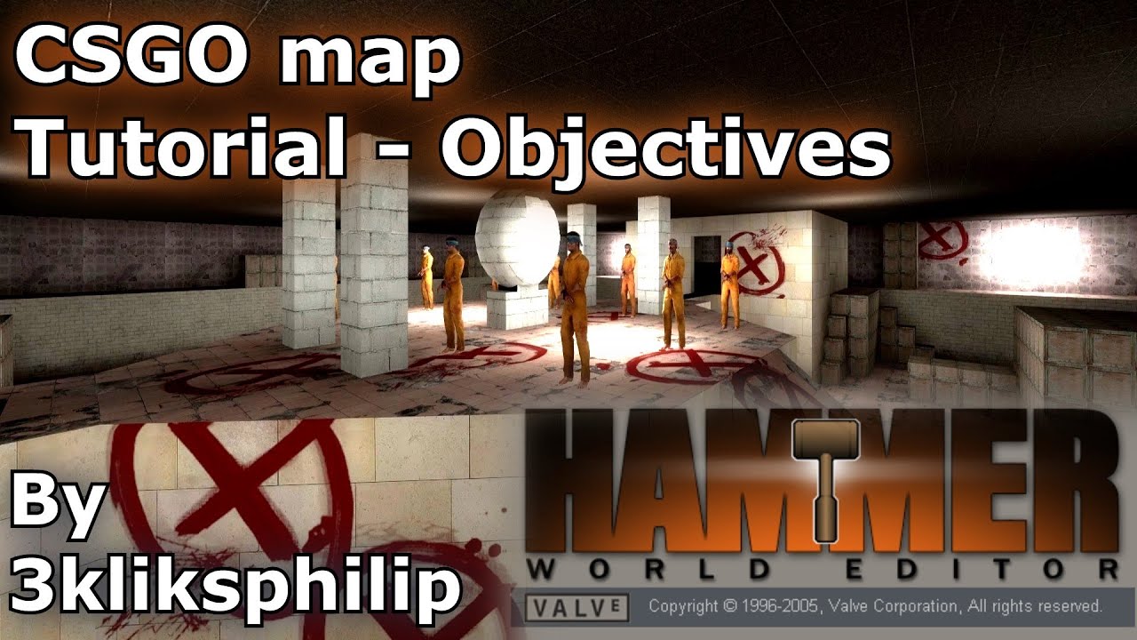 CS GO map tutorial 3/3 - Buyzones, bombzones and hostages