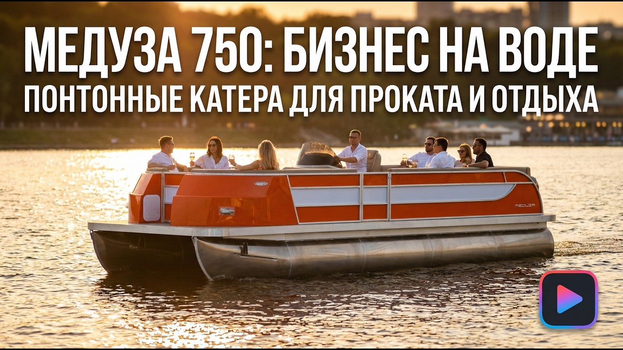 Понтонный катер для бизнеса Медуза 750