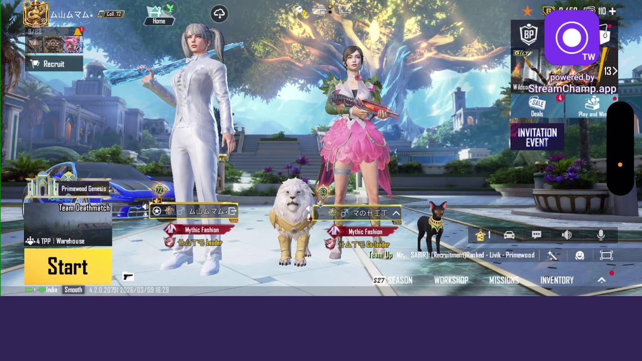 Broadcast powered by StreamChamp