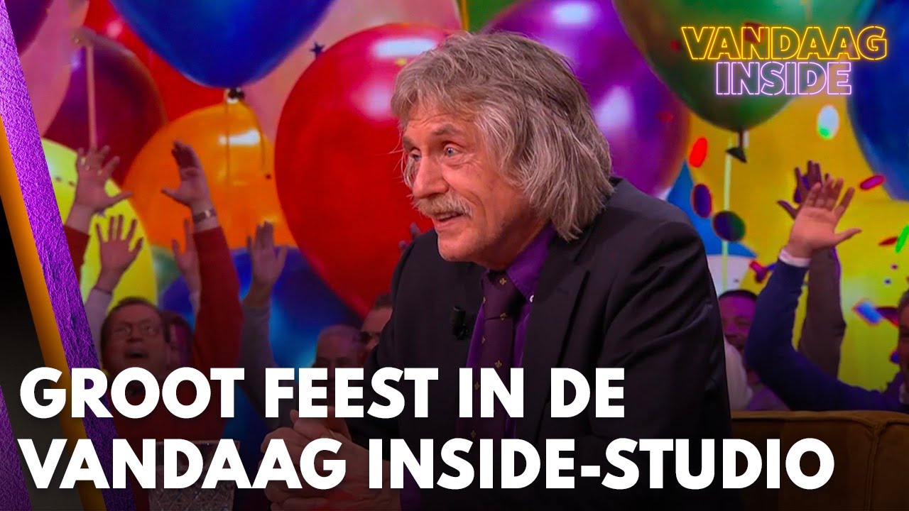 Groot feest in de Vandaag Inside-studio: Johan 74 jaar! | VANDAAG INSIDE