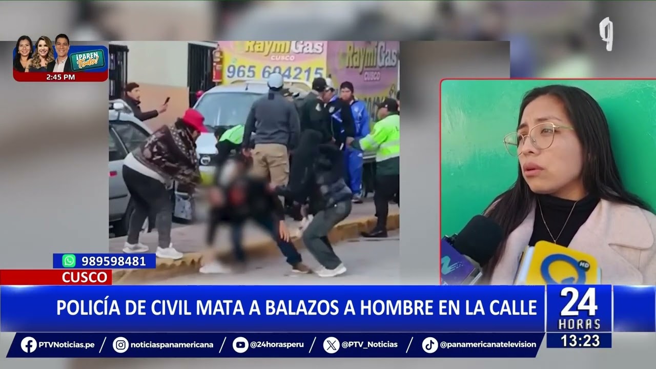 Cusco: polic&iacute;a de civil asesina a balazos a un hombre durante gresca
