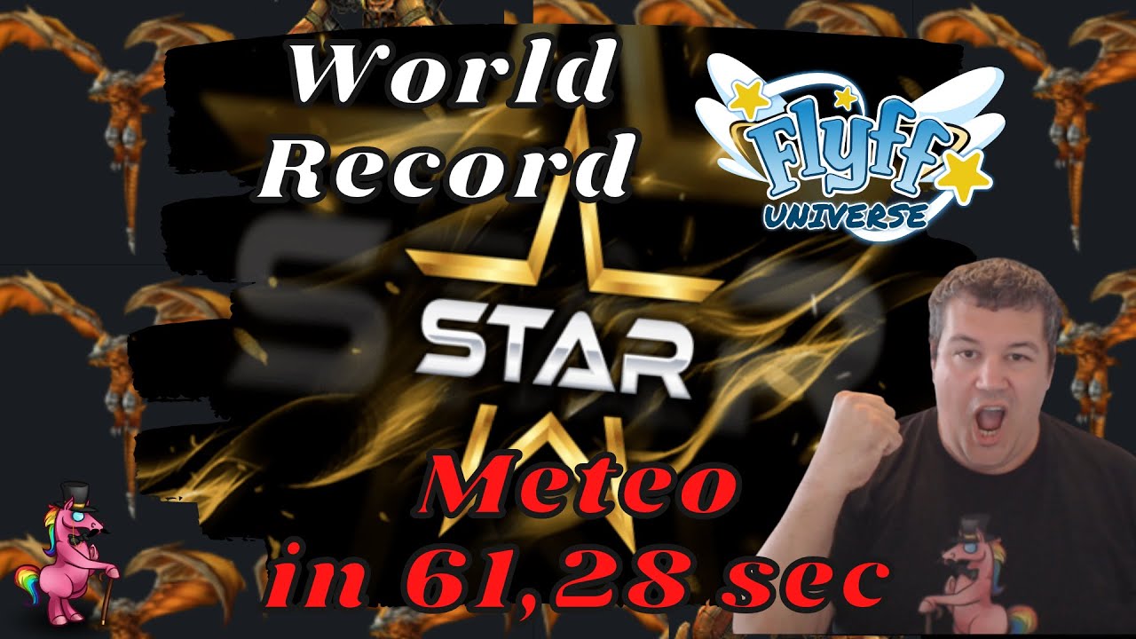 Flyff Universe - World Record Meteo in 61,28 seconds- Best MMO 2022
