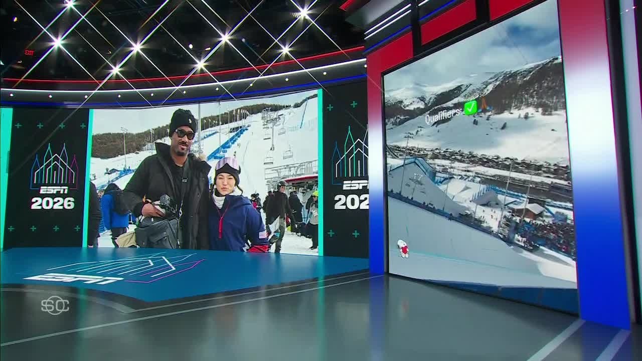 Myles Garrett has 'NO DOUBT' his girlfriend Chloe Kim will THREE-PEAT in Milan! | SportsCenter