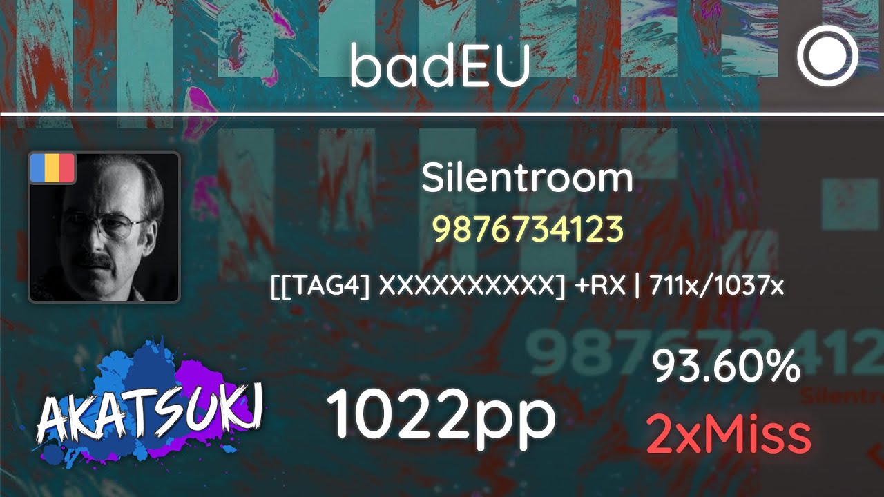 [10.9⭐] Relax | badEU | Silentroom - 9876734123 [[TAG4] XXXXXXXXXX] +RX 93.60% 1022pp 2❌