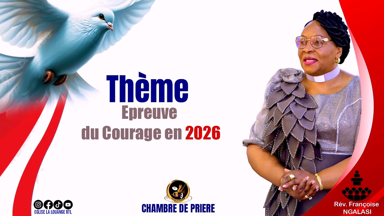 CHAMBRE DE PRIERE DU MERCREDI 18 FEVRIER  2026 AVEC LA REV. FRANCOISE NGALASI