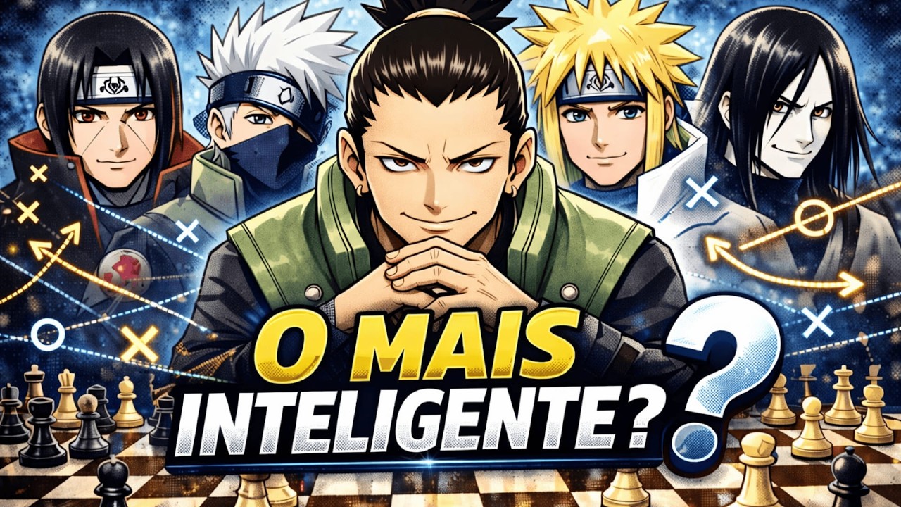 OS 10 NINJAS MAIS INTELIGENTES DE NARUTO (QI ABSURDO 🤯)