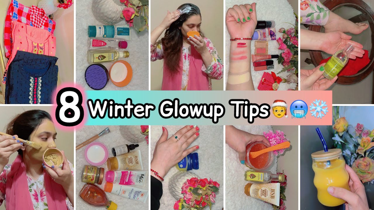 Winter Glowup Tips Every Girl Must Be Followed🥶❄️Hair,Body,Skincare,Foot,Nails, Makeup,Dressing,Diet