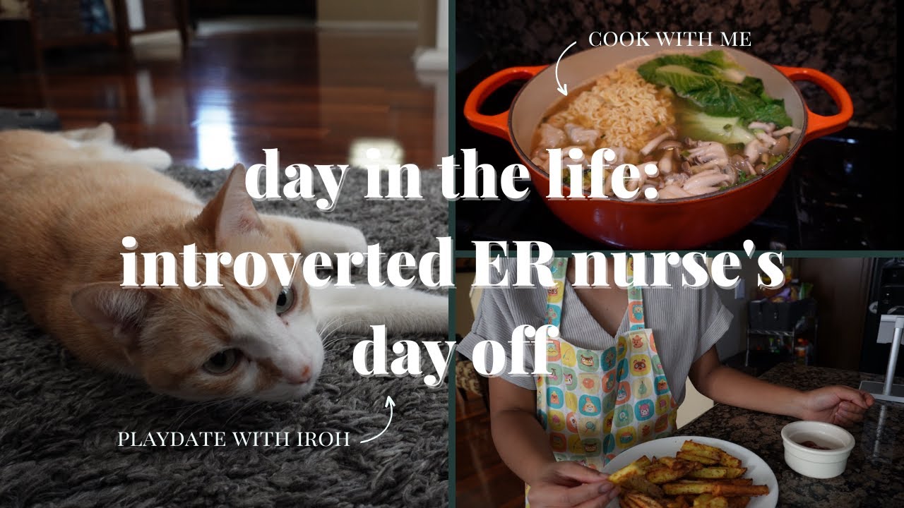 Day in my life: introverted ER nurse's day off / mental health struggles