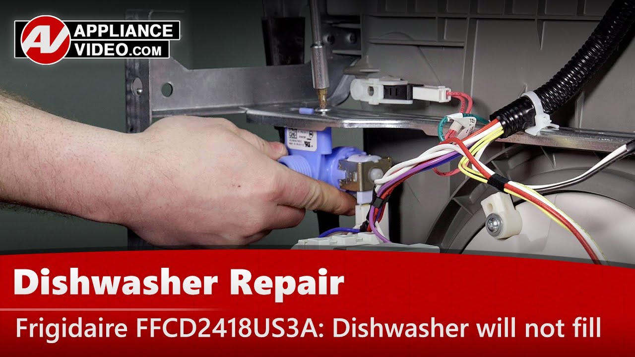Frigidaire Dishwasher Repair - Will Not Fill - Water Inlet Valve