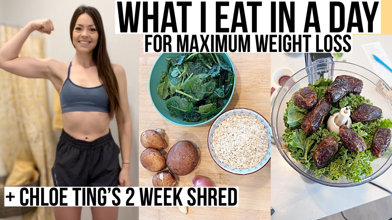 What I Eat In A Day For Maximum Weight Loss 50/50 Plate | Chloe Ting's 2 Week Shred 😅🥵😰
