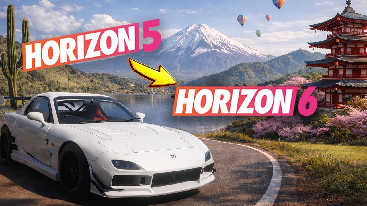 PLAYING FORZA HORIZON 6 IN FORZA HORIZON 5