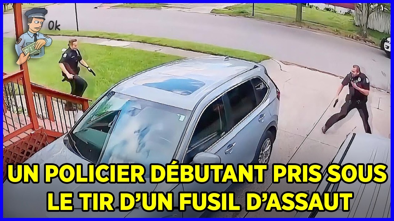 Police am&eacute;ricaine | Jeune policier US pris en embuscade par un suspect arm&eacute; d&rsquo;un fusil d&rsquo;assaut