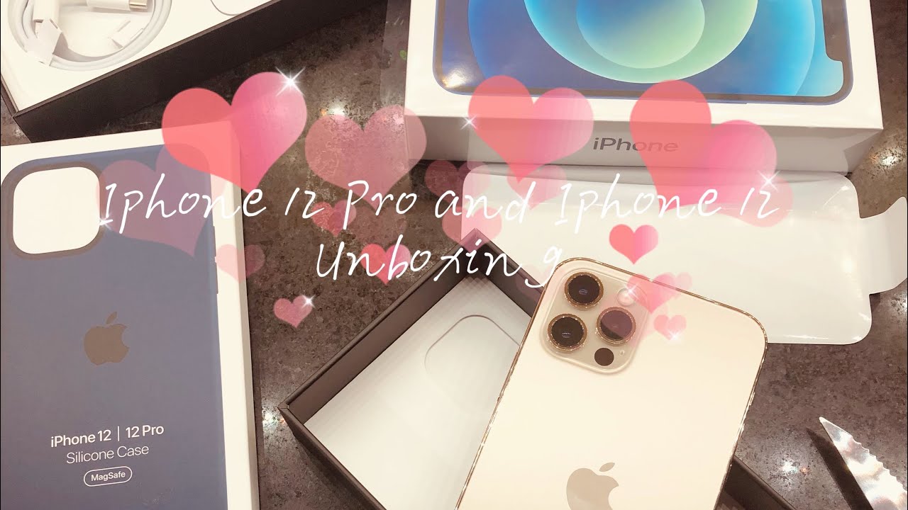 iPhone 12 Pro and Iphone 12 Unboxing with Iphone case MagSafe