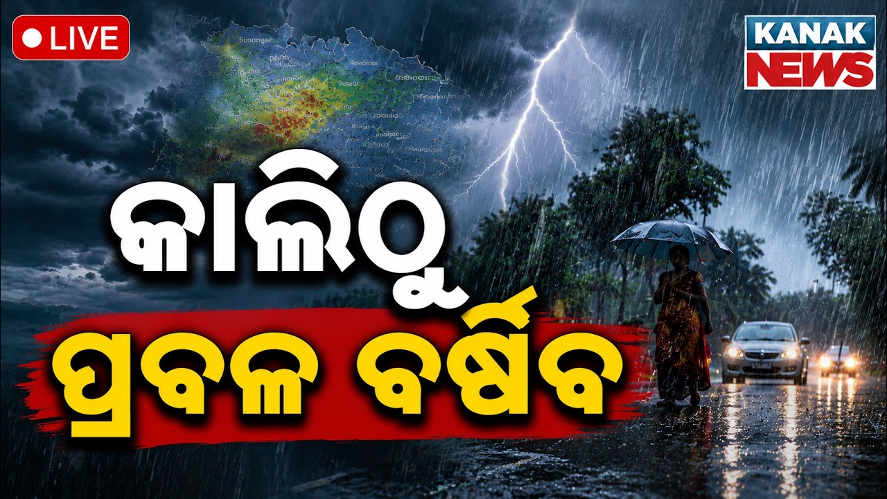 🔴କାଲିଠୁ ପ୍ରବଳ ବର୍ଷିବ | Odisha Weather Update | Heavy Rainfall Alert During Raja Festival