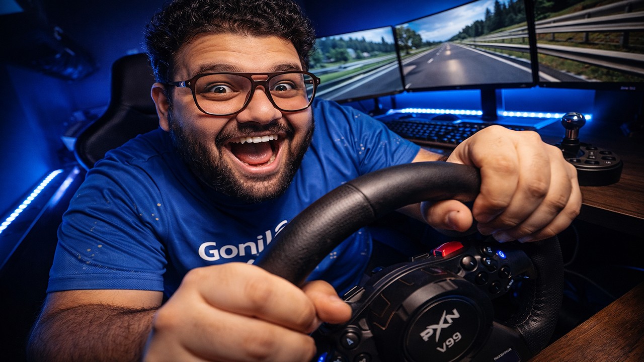 First Time Playing Euro Truck Simulator 2 with Steering Wheel! PXN V99 Setup 😍 | GorillaG Live