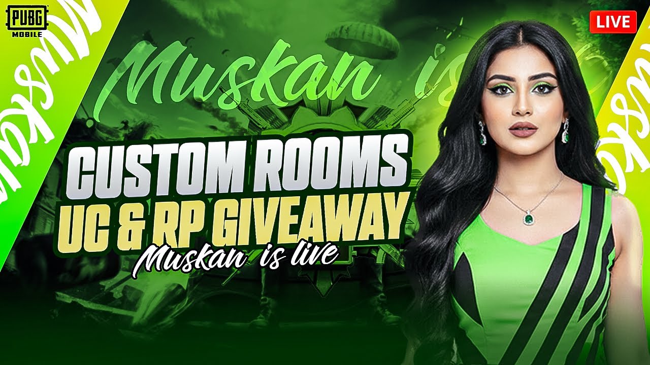 UC And Cash Custom Rooms of PUBG MOBILE Pakistan | Muskan Gaming Live #pubg #bgmi