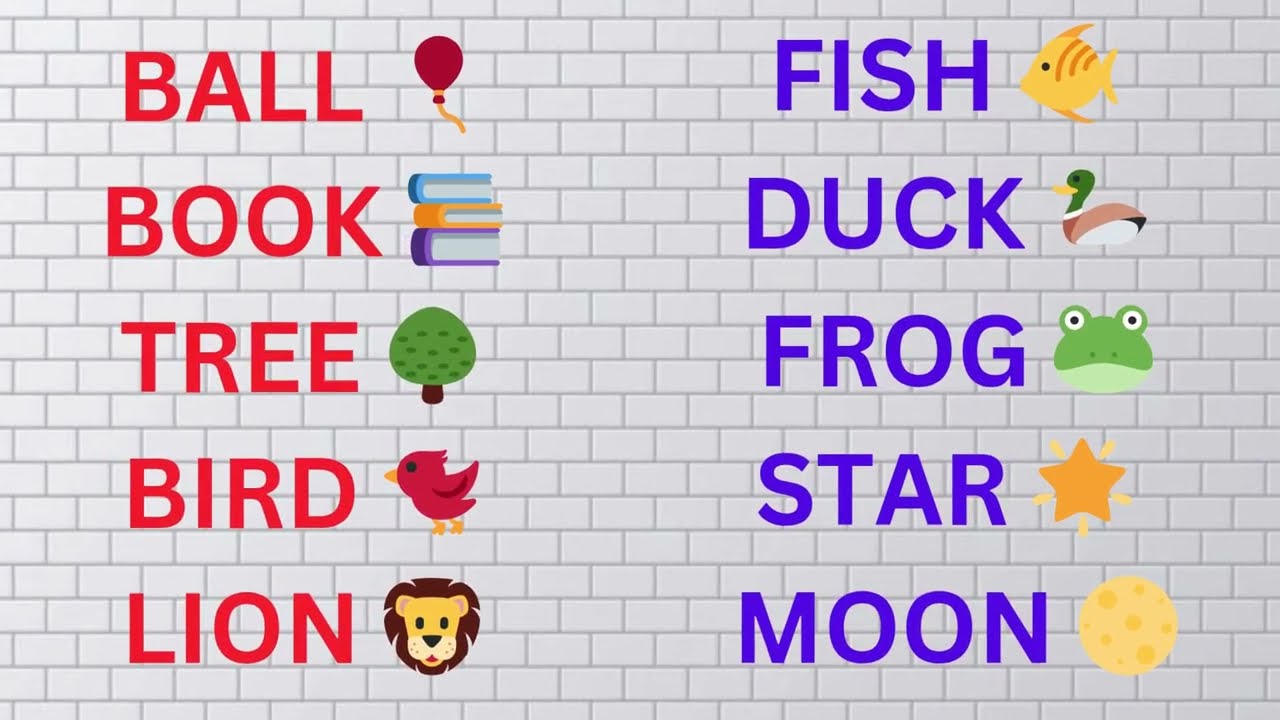 Learn 20 Four Letter Words for Kids | Fun English Learning | Cartoon Champ Kids