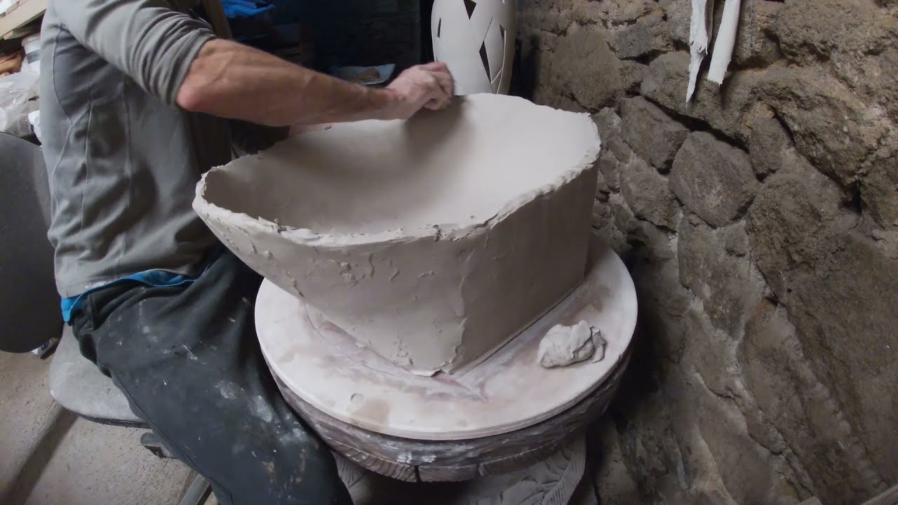Vasque, montage au colombin.