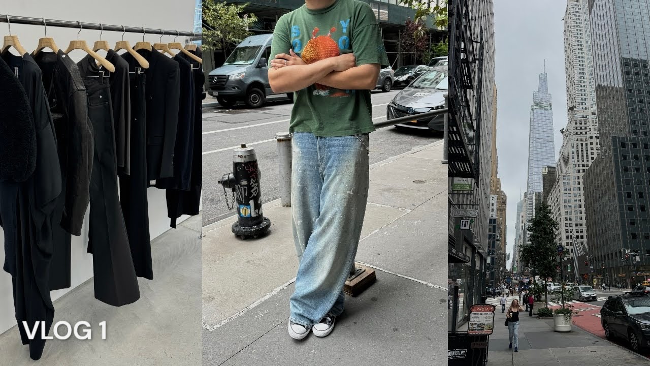 Vlog 1 | NYC Streetwear Shopping, Rick Owens, Balenciaga, Acne Studios, Chrome Hearts and more!