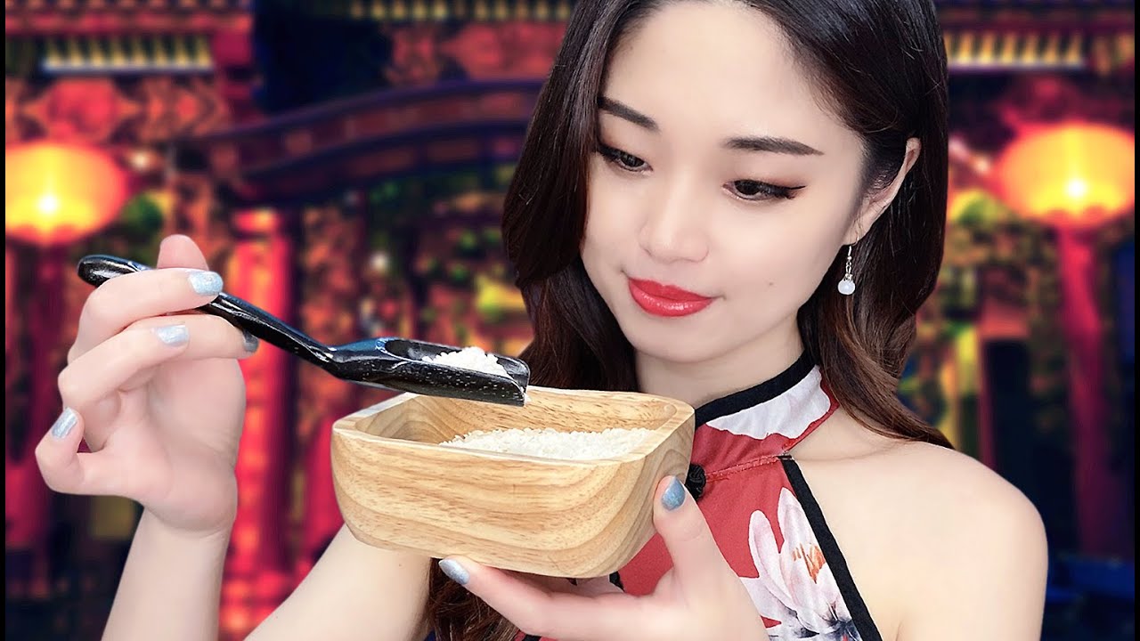 [ASMR] Relaxing Chinese Rice Facial and Scalp Massage