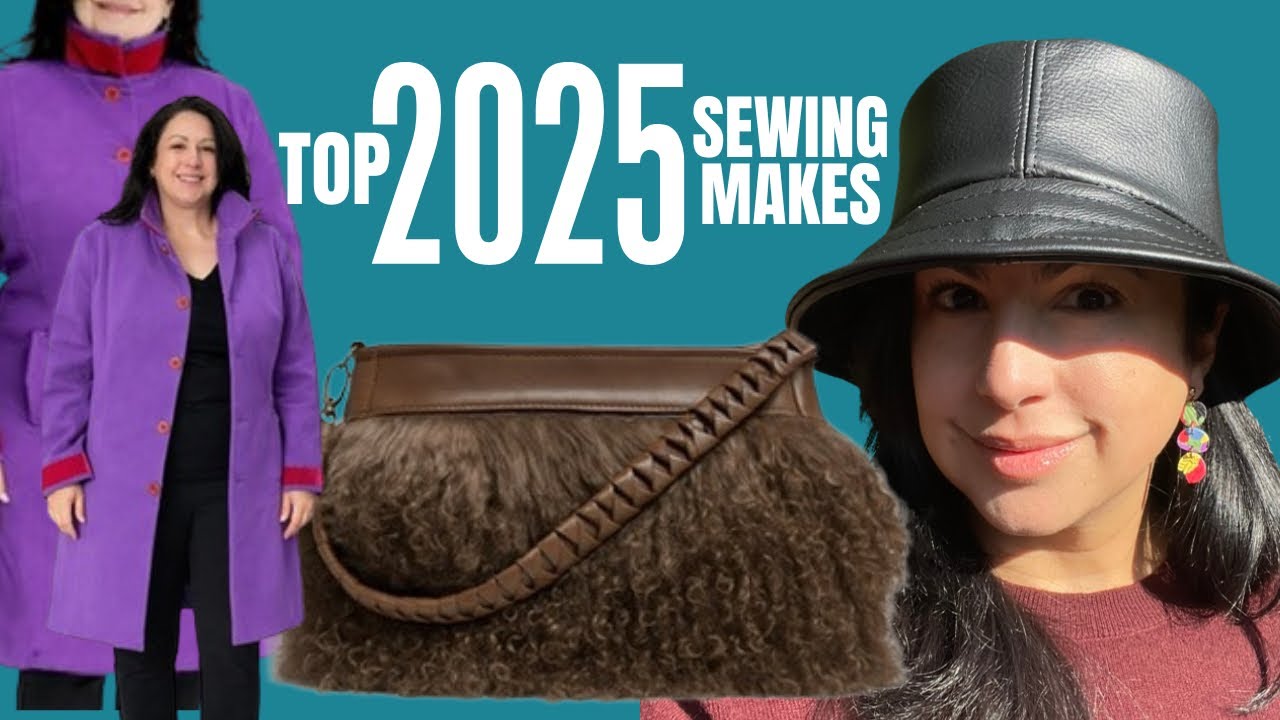 I Made a Cashmere Coat, Leather Bucket Hat & Fur Bag - My Best Sewing Projects Yet