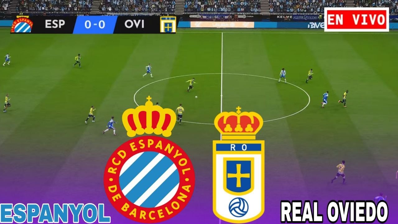Espanyol vs Real Oviedo La Liga 2026 Partido Simulación PES 21