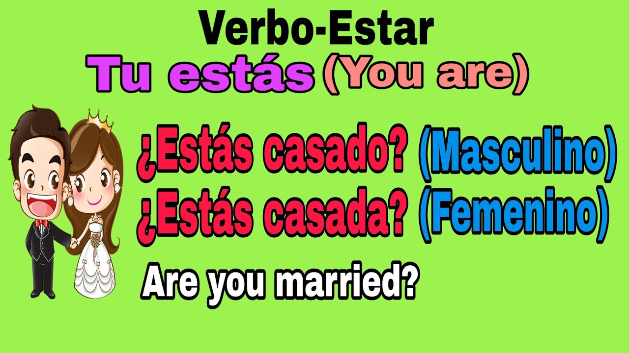 Sentences using Estar verb