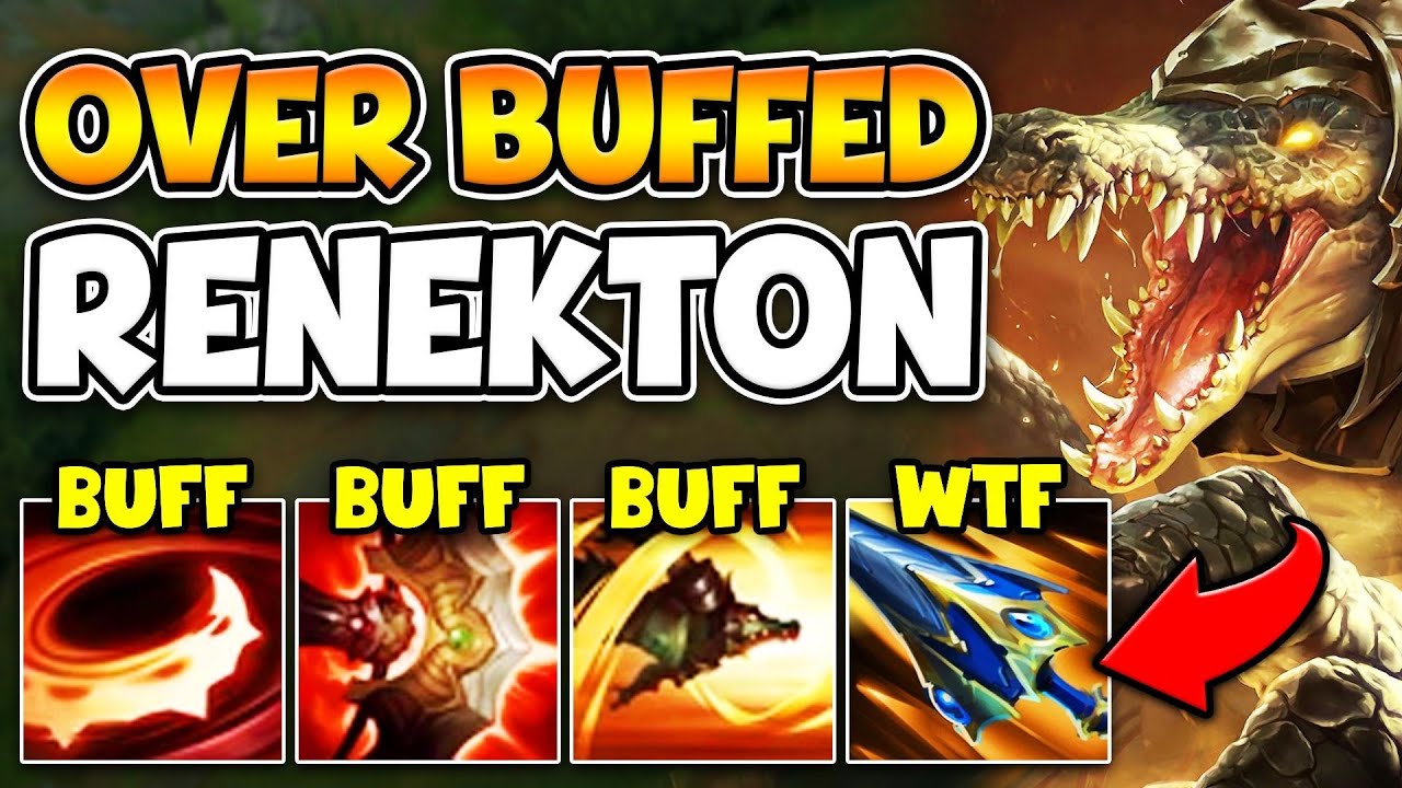 RIOT JUST OVER BUFFED RENEKTON AND IT'S 100% AMAZING! (HE'S BROKEN NOW)