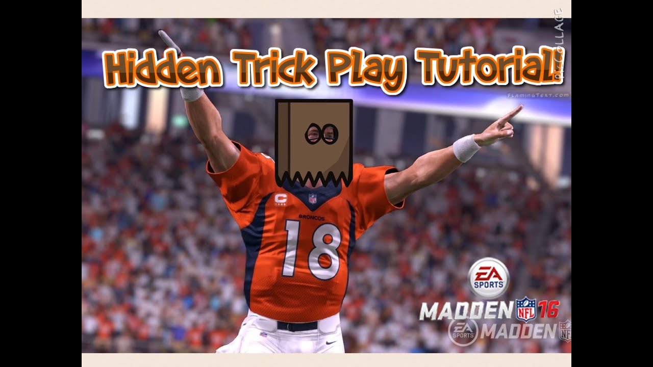 HOW TO DO THE BEST TRICK PLAY EVER IN MADDEN 16 ! ! !