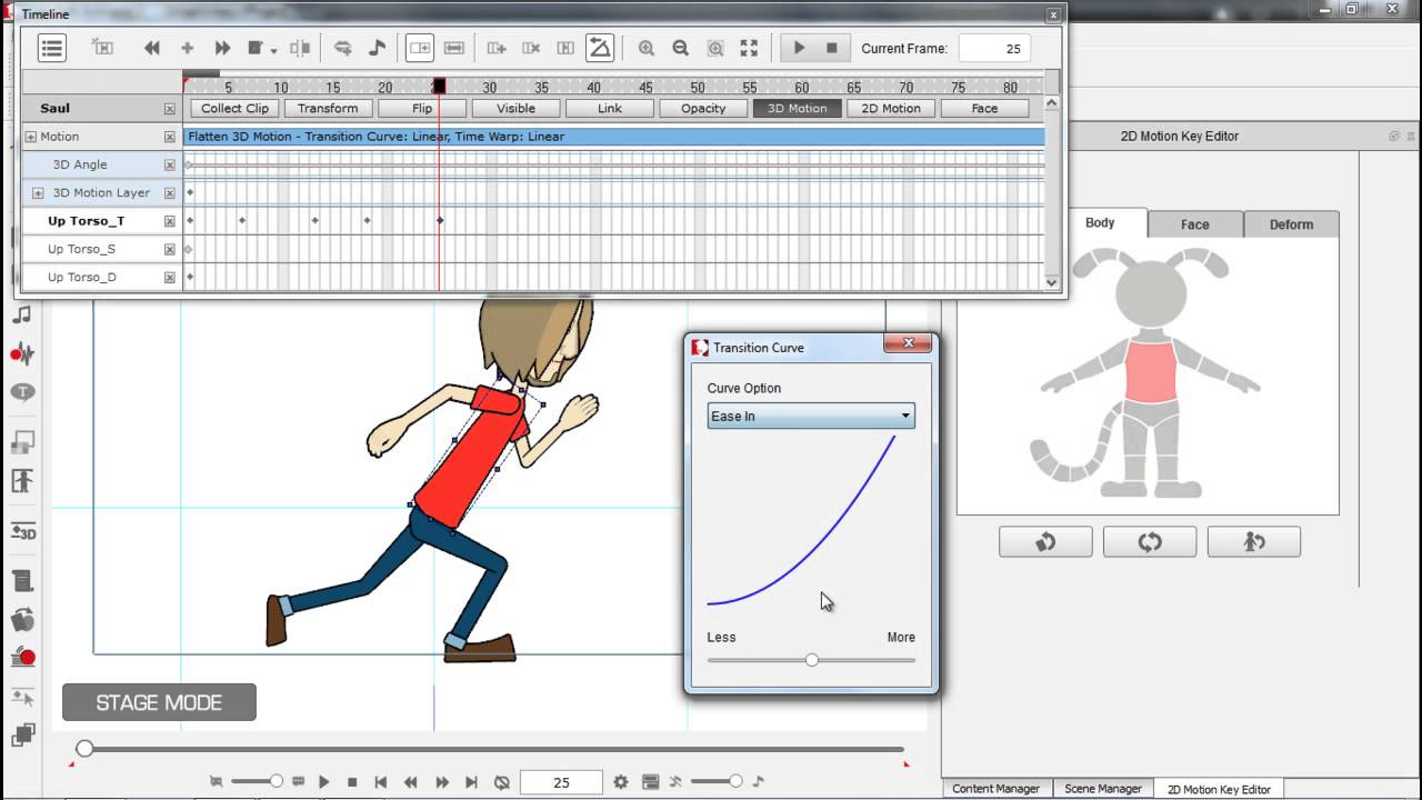 CrazyTalk Animator 2 Tutorial - 2D Motion Key Editor