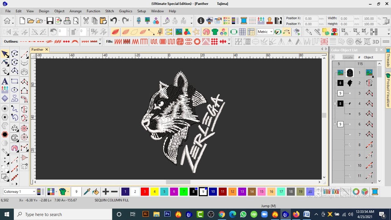 Willcom Embroidery Bangla tutorial part  13