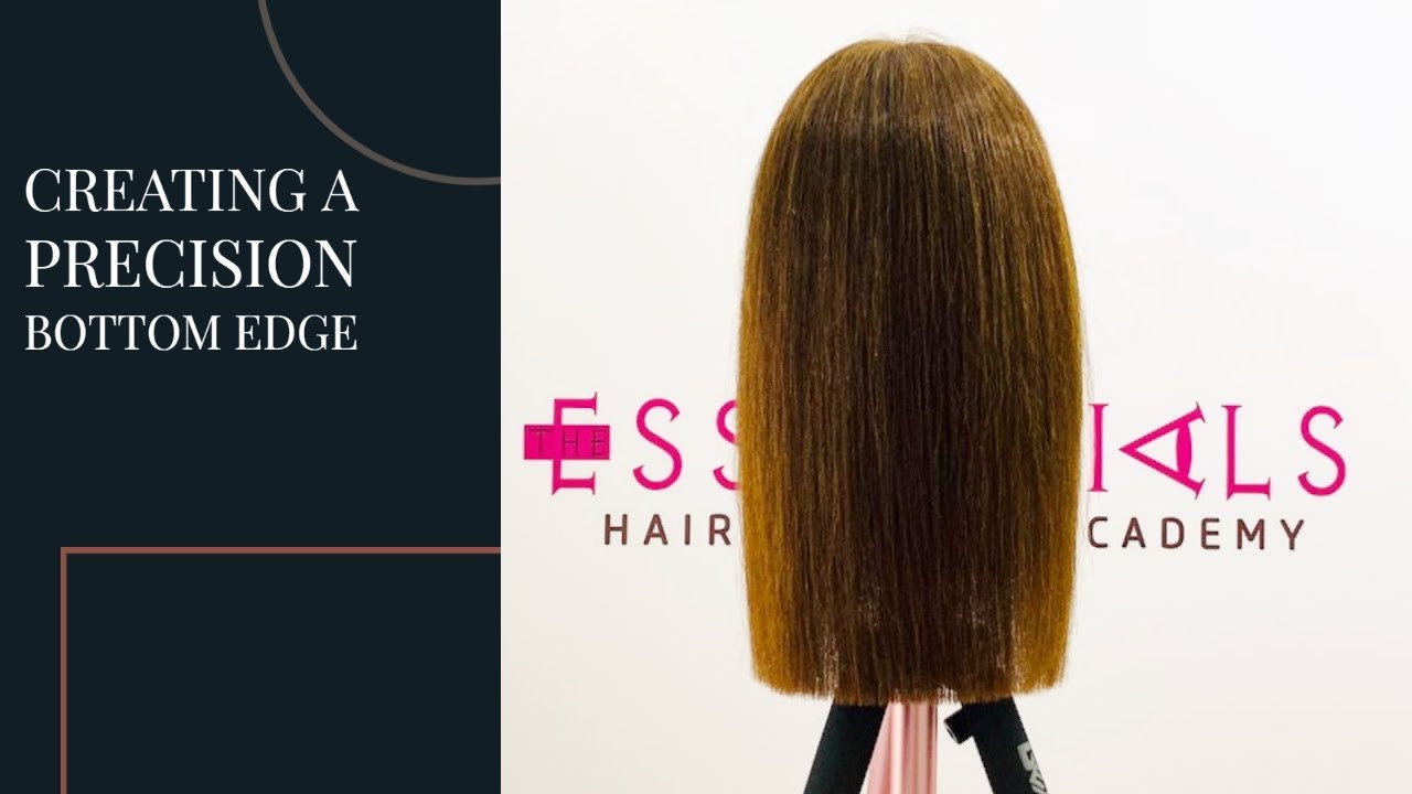 How to cut a zero degree haircut on long length / Creating a precision bottom edge.