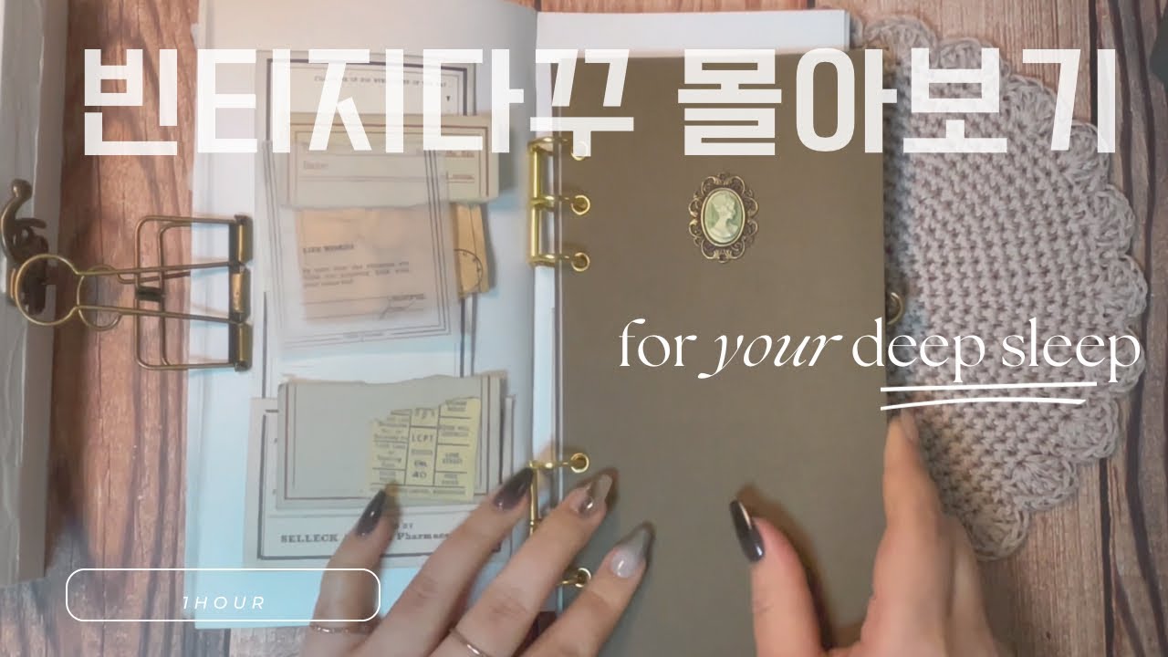 빈티지다꾸 한시간 몰아보기 I Vintage Journaling I asmr