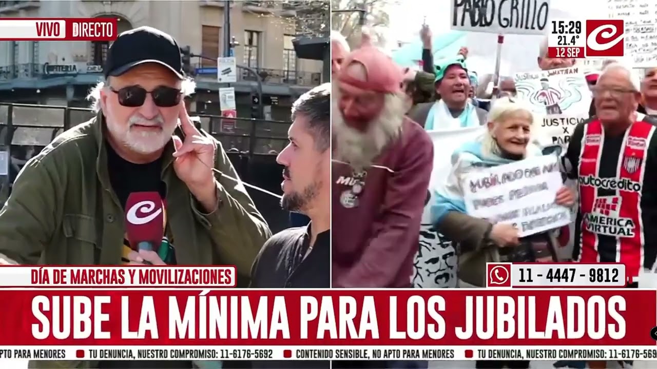 Eduardo Belliboni dirigente del Polo Obrero desde la marcha del sindicalismo combativo en Cr&oacute;nica