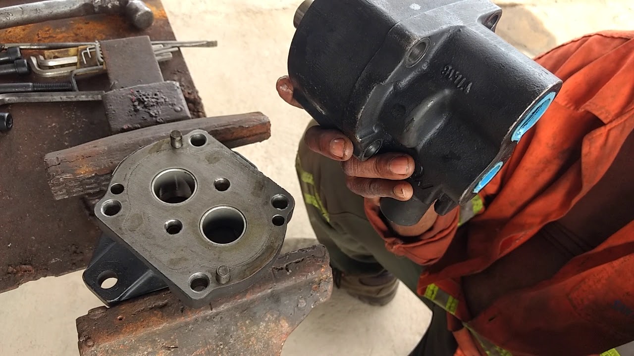 V1 Bomba hidráulica da casamba mundaca do sentido de giro