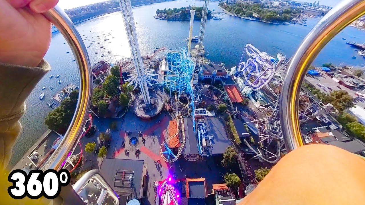 Fritt Fall - Tilt (Gröna Lund) - VR ONRIDE - 360° free fall drop tower POV