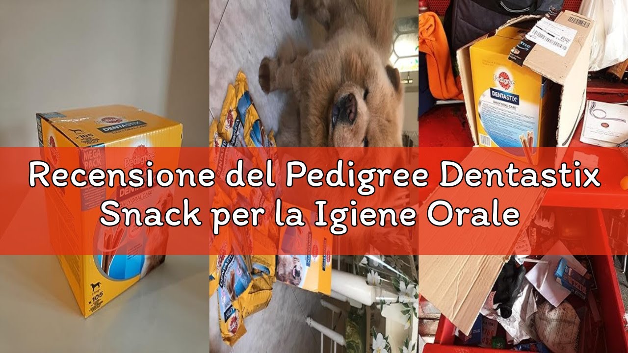 Recensione del Pedigree Dentastix Snack per la Igiene Orale (Cane Grande +25 kg), 270 g 105 Pezzi -