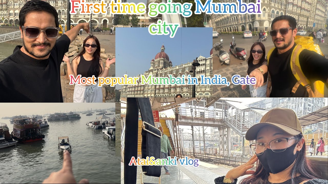 First Time go With Anki travelling in Mumbai 🇮🇳Atai&Anki Vlog 😎🥰