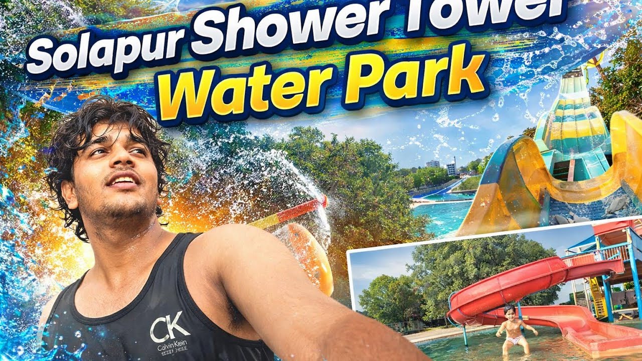 Super 👍YouTube Caption:Solapur Shower Tower Water Park 💦 | Full Fun & Masti | Amazing Water