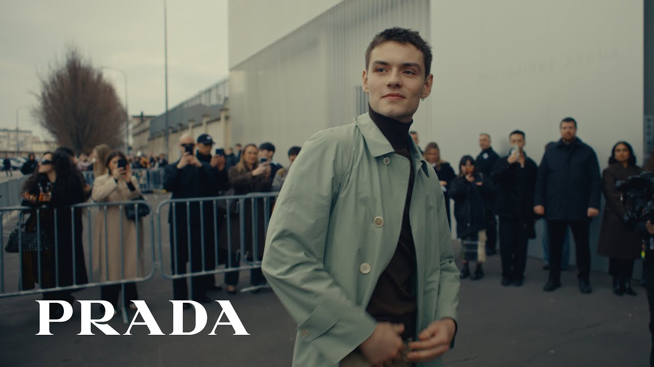 Louis Partridge | Preparing for Prada Fall/Winter 2026 Menswear Show