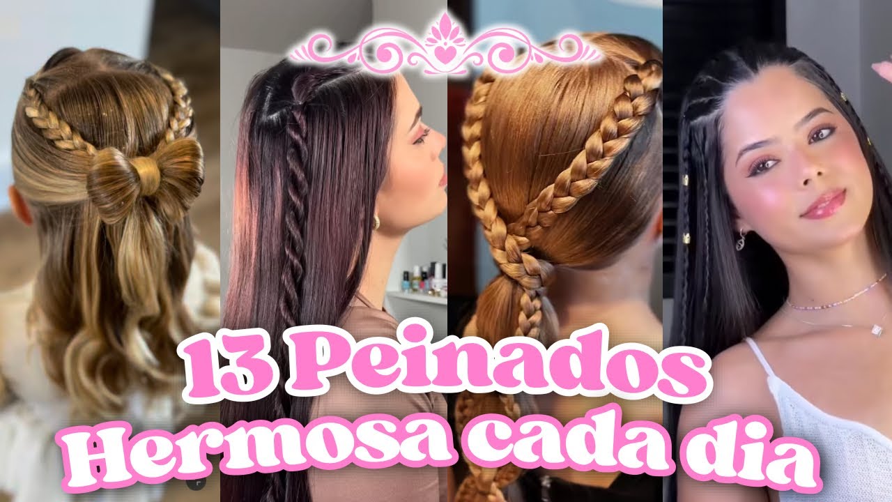 13 Peinados BONITOS Y FACILES para el d&iacute;a 🌸🧸