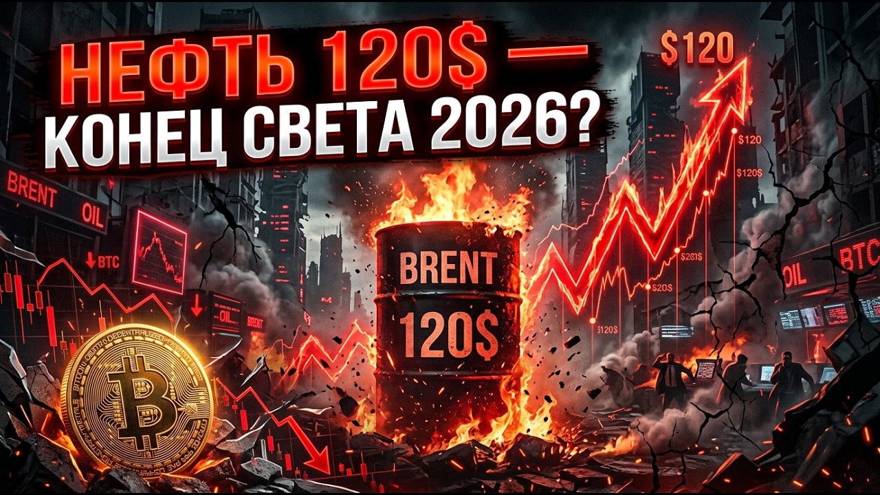 НЕФТЬ ПО 120$: Повторение катастрофы 1970-х? | Биткоин закрыл гэп
