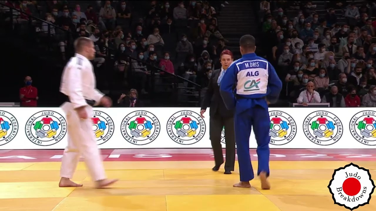 Akil Gjakova vs. Messaoud Redouane - U73 Mens Judo Grand Slam Paris 2022 (NO AUDIO)