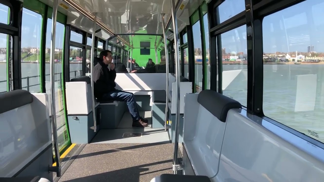 Aboard new Southend Pier train