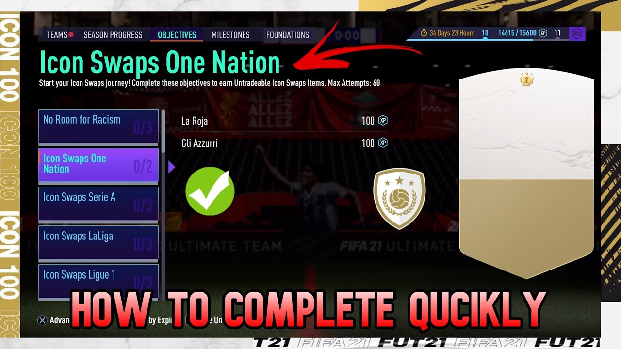 HOW TO COMPLETE ICON SWAPS 2 OBJECTIVES FAST!!  - FIFA 21 Ultimate Team