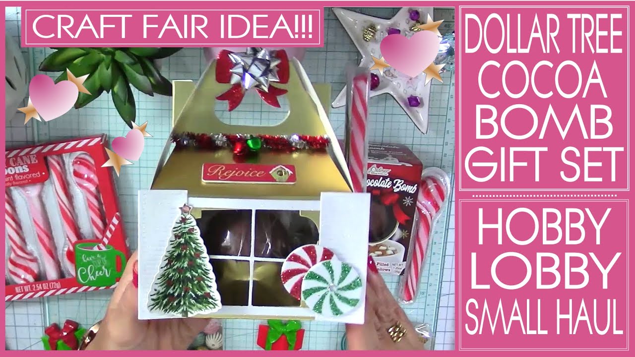🌟DOLLAR TREE COCOA BOMB💰👀GIFT IDEA🎁 CRAFT FAIR IDEA🎄HOBBY LOBBY CHRISTMAS & BEADS 50% OFF🎅🏽🌟