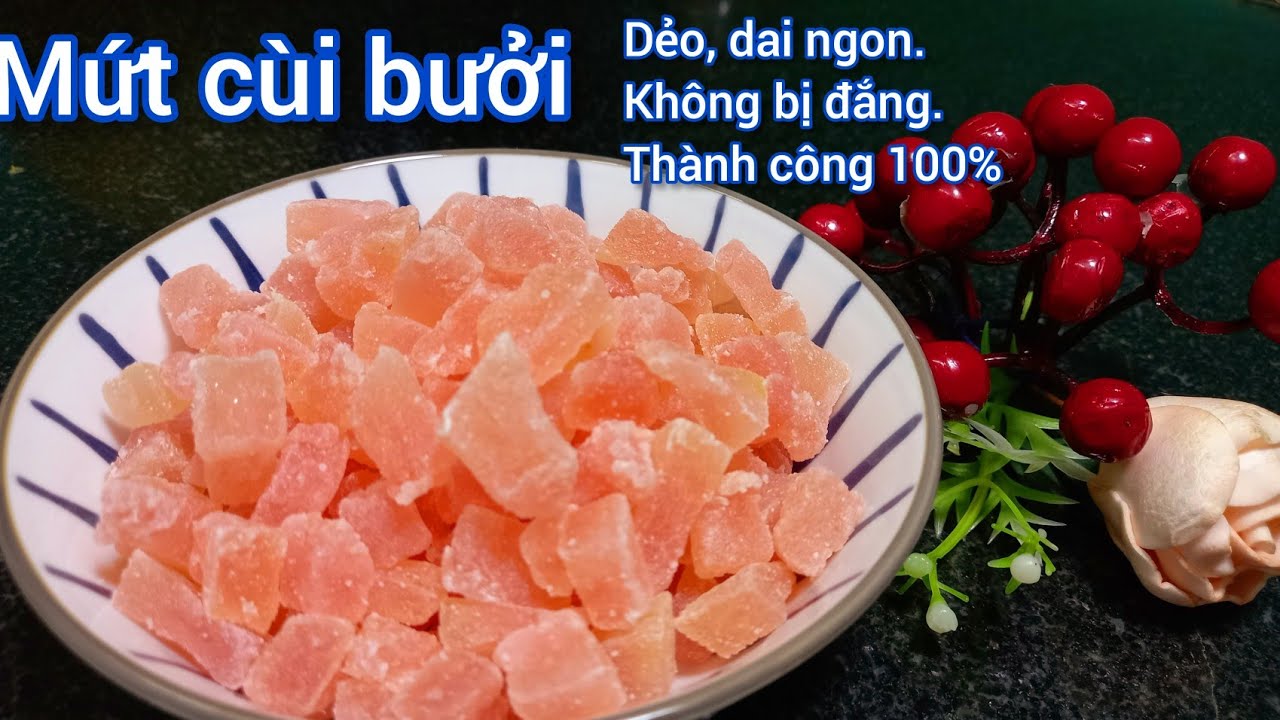 Cách làm: MỨT CÙI BƯỞI dẻo, dai, không bị đắng. Chia sẻ chi tiết để thành công 100% || Thiện family
