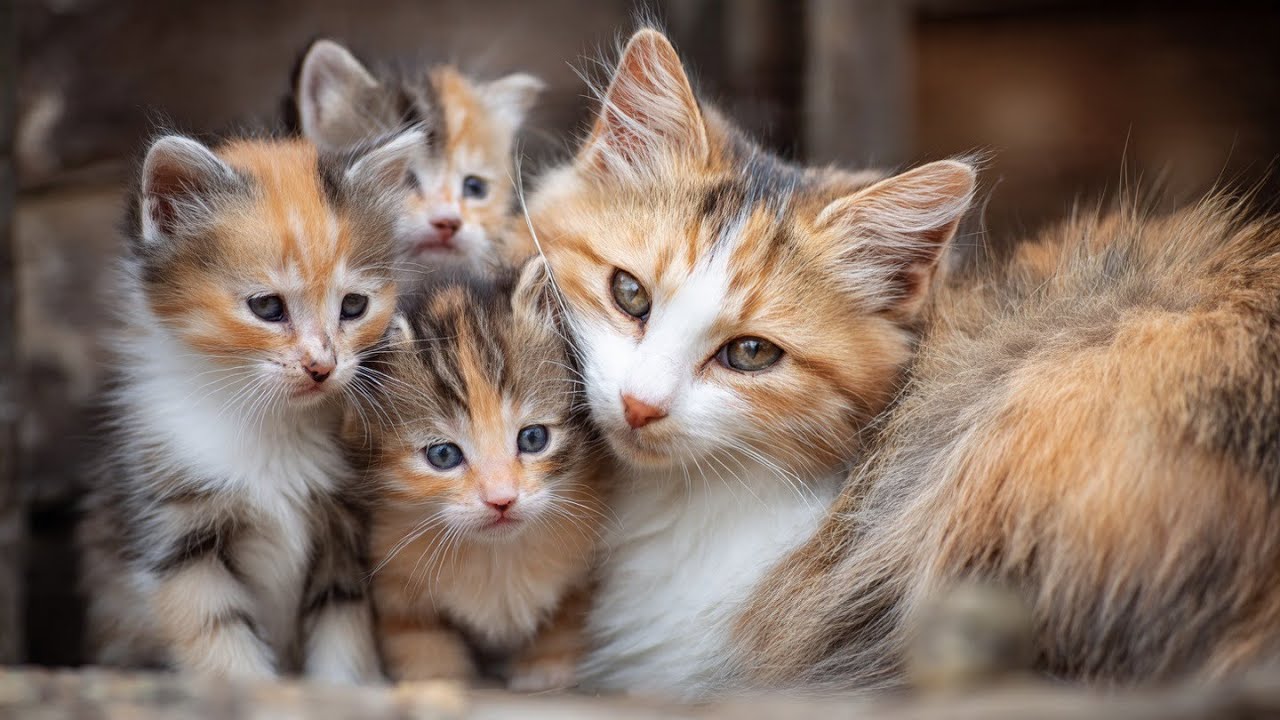 Adorable Kittens Playtime with Mom!  Cute Pet Moments"
